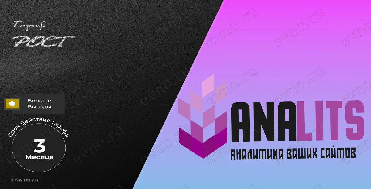 Тариф «Рост» на 3 Месяца Analits
